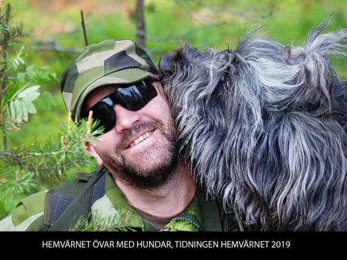 HEMVÄRNET ÖVAR MED HUNDAR, TIDNINGEN HEMVÄRNET 2019