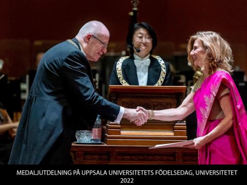 MEDALJUTDELNING PÅ UPPSALA UNIVERSITETETS FÖDELSEDAG, UNIVERSITETET 2022