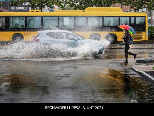 REGNOVÄDER I UPPSALA, UNT 2021