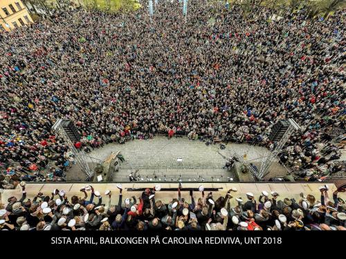 SISTA APRIL, BALKONGEN PÅ CAROLINA REDIVIVA, UNT 2018